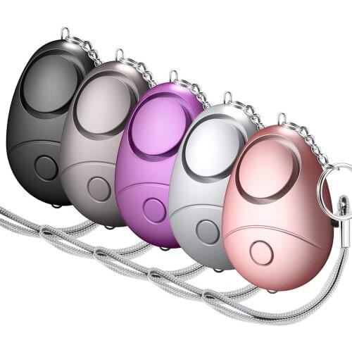 20pcs Self Defense Alarm 120dB Egg Shape Girl Women Security Protect Alert Personal Safety Scream Loud Keychain Emergency Alarm