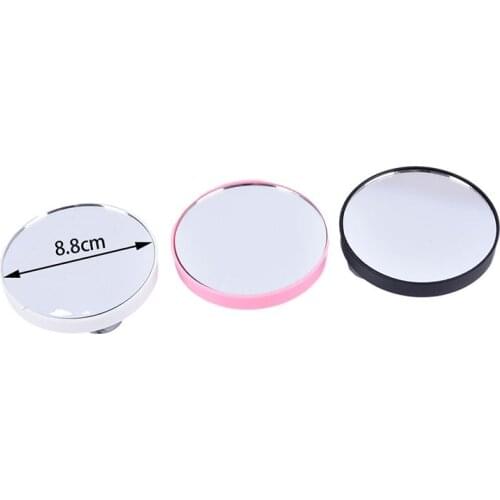 5X 10X Magnifying Cosmetic Round Mirror With Two Suction Cup 88x88x9mm Portable Makeup Mirror