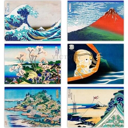 Full Square/round Drill 5D Diy Diamond Painting The Great Wave Off Kanagawa Katsushika Hokusai Diamond Embroidery Cross Stitch