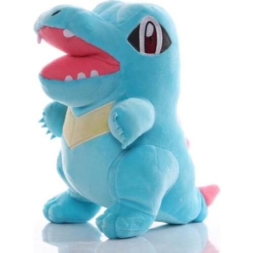 Big Size 35cm TAKARA TOMY Pokemon Totodile Plush Toys Totodile Soft Stuffed Animals Toy Doll Birthday Gifts for Children Kids