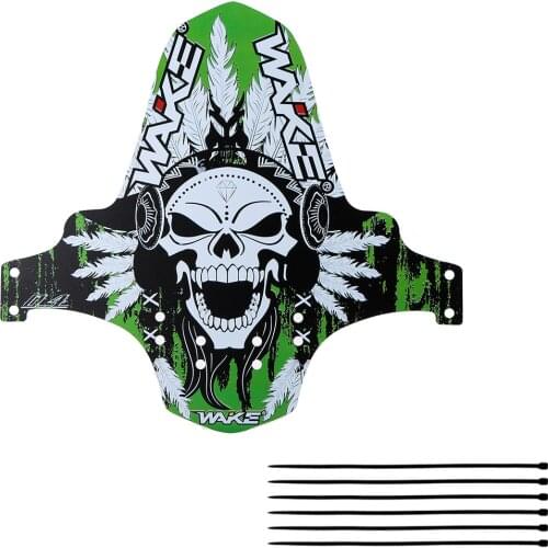 2 PCS WAKE Lightweight Bike Bicycle Mudguard Ultrathin MTB Fender Rode Bike Front Mudguard Bike Front Fender Bicicleta 7 Colors