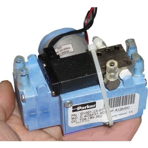 D1001-23-01 Brushless Vacuum Pump DC12V Mini Used Diaphragm Pump Air Pump Dual Head with Solenoid Valve Parker