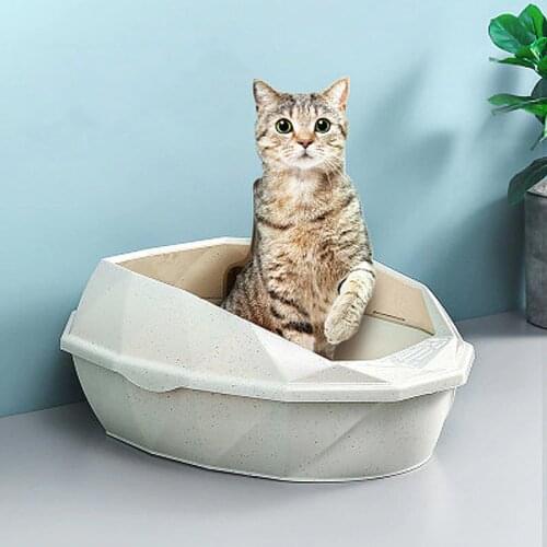 Puppy Cat Indoor Home Plastic Sandbox With Scoop Anti-Splash Cat Litter Box Cat Dog Tray Pet Dog Toilet Bedpan