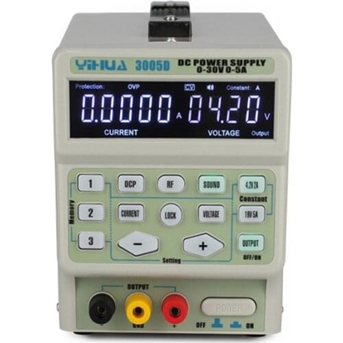 YIHUA 3005D 30V 5A DC Power Supply Adjustable Digital Display Laboratory DC Power Supplies For Phone Repair Tools