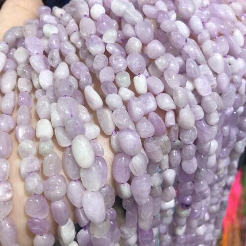 Natural Stone Purple Spodumene Loose Beads Fit Jewelry making DIY Necklace Bracelet Earrings Fashion Women Gifts Accessories