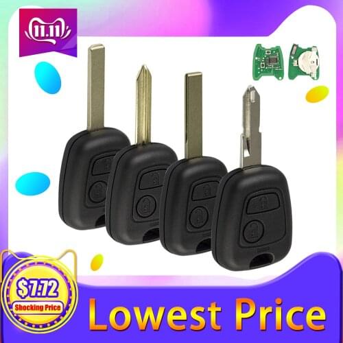 OkeyTech 433Mhz ID46 Chip 2 Button Remote Control Key for Citroen C3 C4 C5 Xsara Picasso Berlingo SX9 Peugeot 206 207 307 407