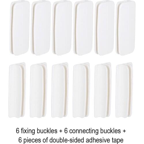 Plastic Partition Fixed Button Drawer Partition Connection Button Group Drawer Finishing Accessories for Underwear Socks