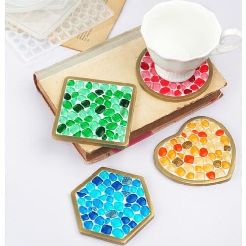 Diy Cup Tray Resin Molds Handmade Mosaic Match Silicone Mold Home Decor Jewelry Accessories Cabochons