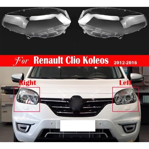 Car Headlamp Lens Replacement Auto Shell For Renault Clio Koleos 2012 2013 2014 2015 2016 Transparent Lampshade Bright Lamp Caps