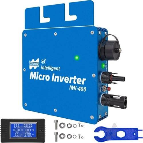 Mars Rock 400W MPPT Micno Inverter Microinverter Solar Kit 22-50V DC to AC 80V-280V 250-450W 60/72 Cells Solar Panel
