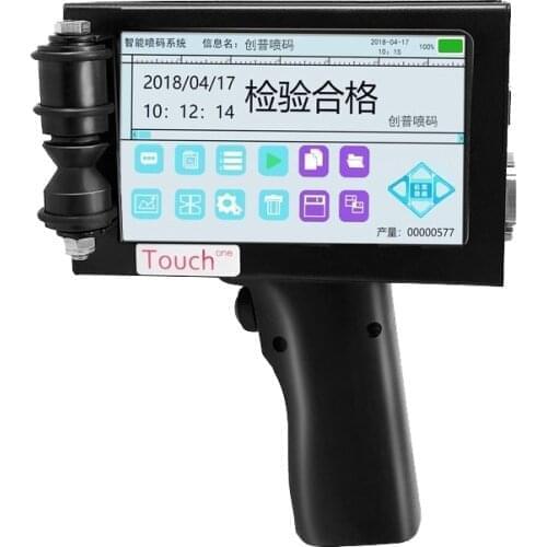 Logo Inkjet Printer QR Bar Batch Code Date Number Expiry Date Label Mobile Hand Jet Handheld Thermal Inkjet Printer