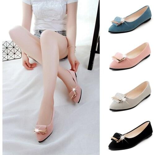 Female 2021 New Suede Fashion Shoes Woman Slip on Women Flats Moccasins Womens Loafers Spring Autumn Mother Shoe Big Size 36-40