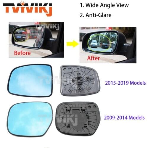TVYVIKJ Side Rearview Mirror Blue Glass Lens For HONDA CITY 2009-2021 three generation Wide Angle View anti glare Door mirror