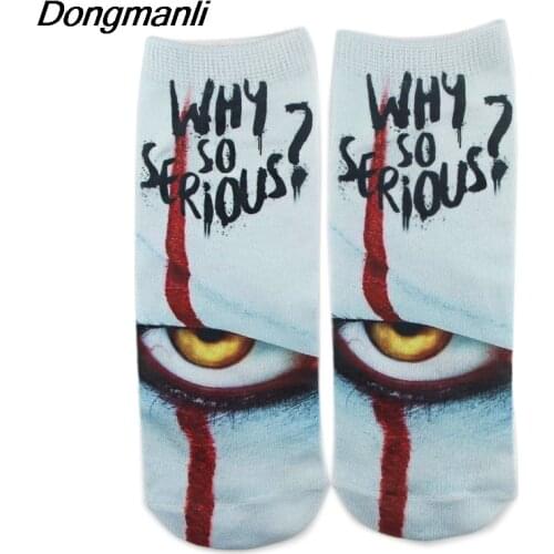 P4589 1 Pair Socks Cotton Boat Socks Interest Funny Originality Harajuku Ankle movie Sock