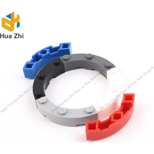 Building Blocks Parts 48092 10PCS Brick Round Corner 4 x 4 Macaroni Wide with 3 Studs LEGOING MOCS Education