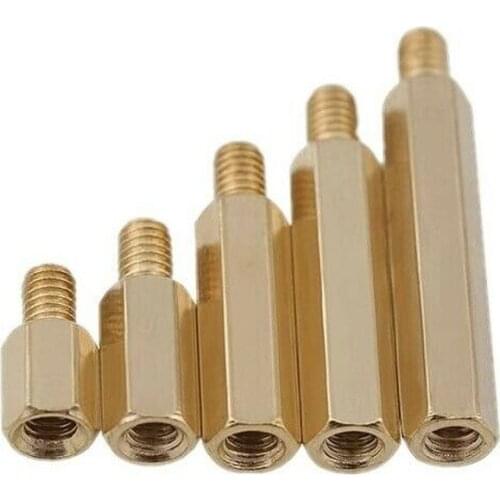 10PCS M2 M2.5 Single head hexagonal copper column chassis motherboard screws nut cap