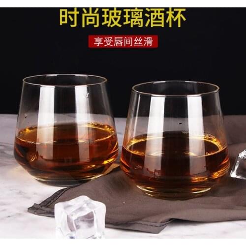 2 Pcs/lot classical transparent fashion whiskey wine glass party pub wine drinking glass cups 902-03