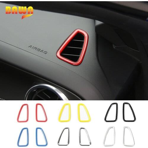 HANGUP Car DashBoard Left Right Air Conditioning Outlet Sticker Interior Accessories For Chevrolet Camaro 2017 Up Car Styling