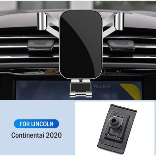 Car Mobile Phone Holder Air Vent Mounts Stand GPS Gravity Navigation Bracket For Lincoln Continental 2020 Car Accessories