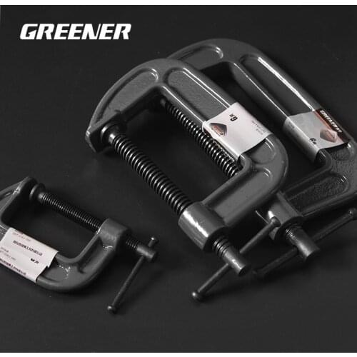 Greener Heavy Duty G Clamp 1-12 Inch Heavy Duty C-clamp G-clamp Heavy Duty Metal Carpenter Handyman Woodworking Tool