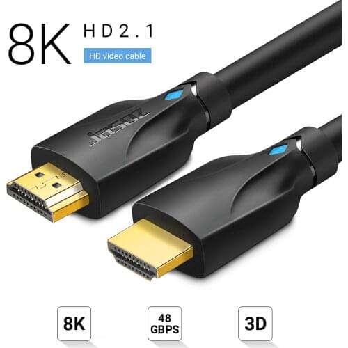 8K HDMI-Compatible Cable 2.1 HD Video Adapter Cable 1m 1.5m 2m 48Gbps HDMI-compatible Cable for PS5 PS4 TV Box Notebook Laptop