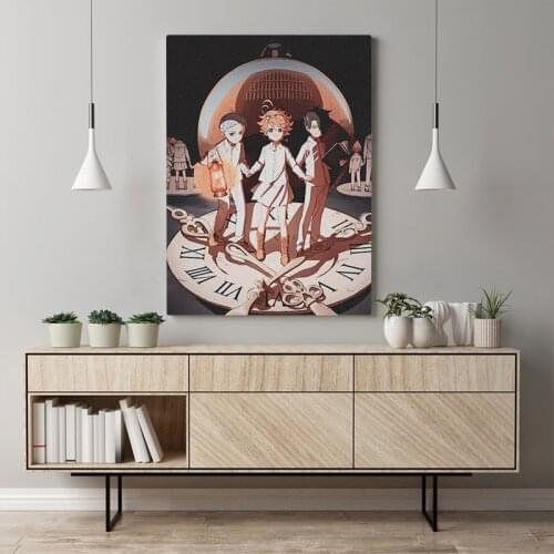 HD Print Painting Home Decoration Anime Canvas Poster Modular 1 Panel Picture Promise Neverland Modern Living Room Frameless Wal