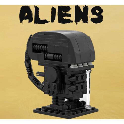MOC Building Block Maker Movie Classic Figures Aliens Creative Assembly Model Childrens Toy DIY Build Bricks Birthday Gift