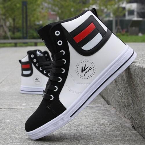 Winter Mens Boots High Top Lace Up Leisure Sneakers Breathable Street Shoes Sports Shoes Hip Hop Walking Shoes Chaussure Homme