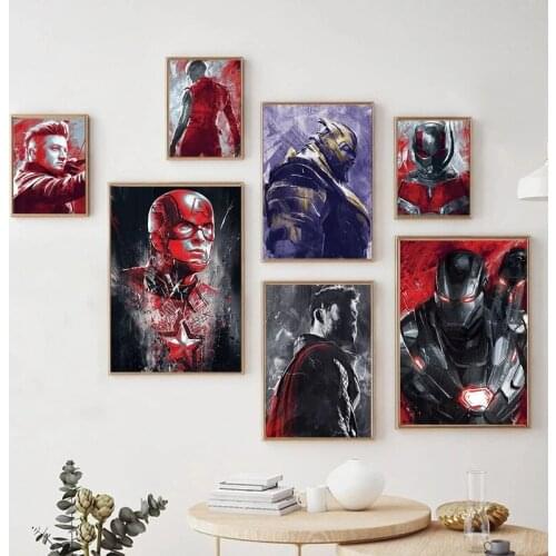 Marvel Iron Man Characters DIY 5D Diamond Painting Disney Diamond Embroidery Full Mosaic Cuadros Cross Stitch Kits Home Decor