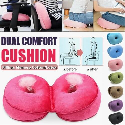 Multifunctional Dual Comfort Seat Cushion Memory Foam of Hip Lift Seat Cushion Beautiful Butt Latex Seat Cushion Comfy for Home