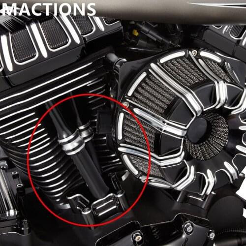 Motorcycle CNC Black Engine Lifter Tappet Pushrod Cover Block For Harley Twin Cam Touring Softail Slim Dyna Road King Fat Boy