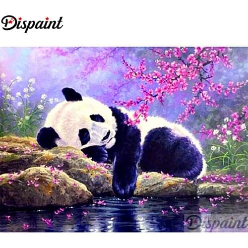 Dispaint Full Square/Round Drill 5D DIY Diamond Painting "Animal panda scenery"3D Embroidery Cross Stitch Home Decor Gift A12001