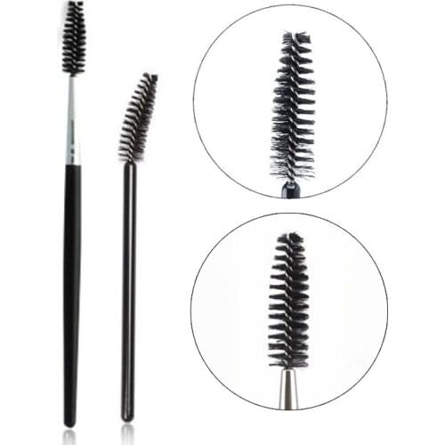 2pcs Professional Eyelash Applicator Wands Curler Brush Set Mascara Eyebrow Spoolers Comb Wands Spoolies Brushes Makeup Tool