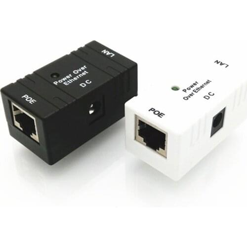 Passive POE DC Power Over Ethernet RJ-45 Injector Splitter Wall Mount Adapter For IP Camera LAN Network 10/100 mbp