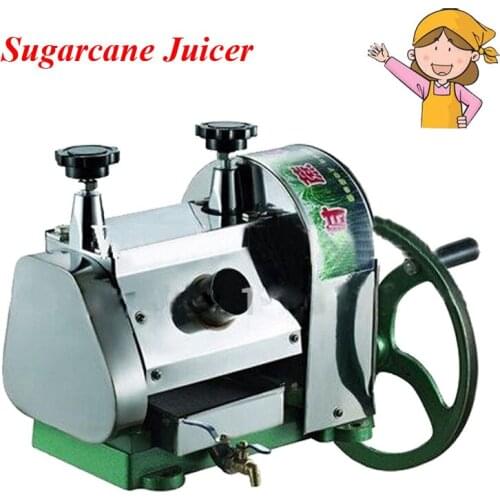 Stainless Steel Manual Sugarcane Juicer Popular Commercial Movable Sugar Blender