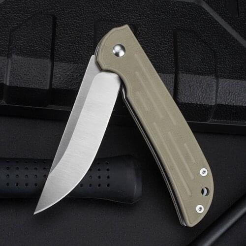 Portable D2 knife folding knife outdoor knife field survival folding knife military knife tactical knife G10
