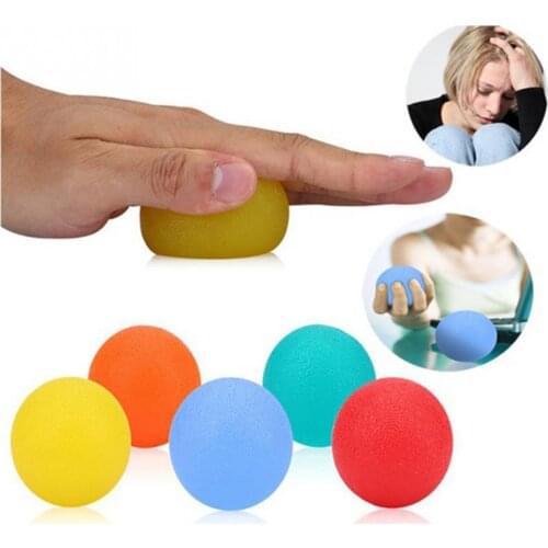 Unisex Hand Wrist Grip Training Silicone Egg Ball Gym Fitness Finger Heavy Exerciser Strength Muscle Recovery Gripper Trainer
