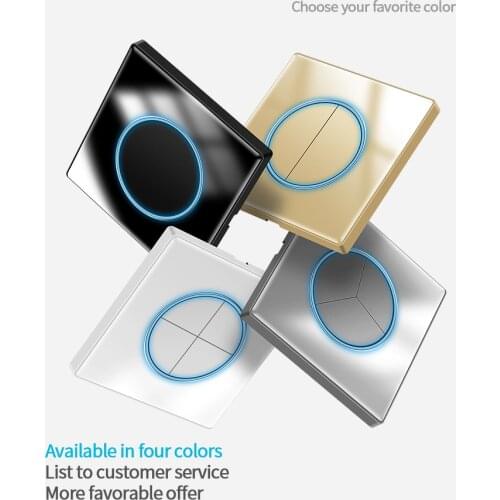 KAMANNI Concealed Wall LED Aperture Light Switch Power Socket USB Household White Glass Panel European socket Installation Box