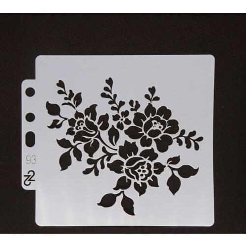 Flower Stencils Template Painting Scrapbooking Embossing Stamping Album Card DIY
