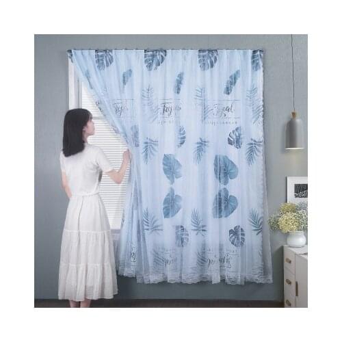 No Drilling Velcro Shading Curtains Living Room Bedroom Nordic Style Home Decor Window Door Curtain Easy Install Drapes Blinds