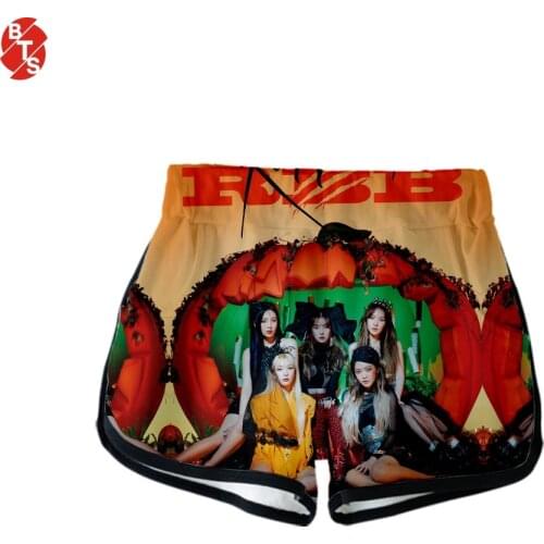 Red Velvet 3D Printed Shorts for Women Fashion Kpop Shorts 2019 Hot Sale Trendy Streetwear Girls Sexy Wear Suitable for Summer