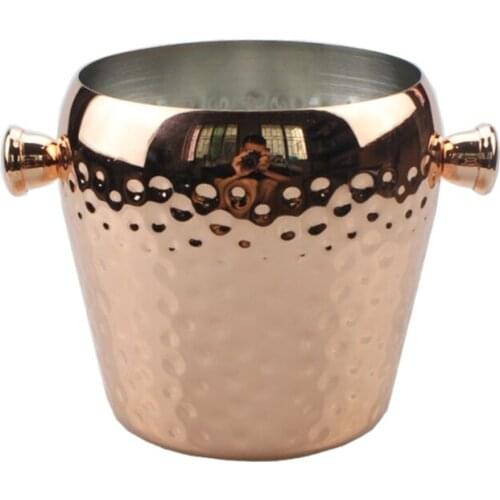 1 L Stainless Steel Ice Bucket Chilling Beer Champagne Wine Beer Cooler KTV Bar Accessory