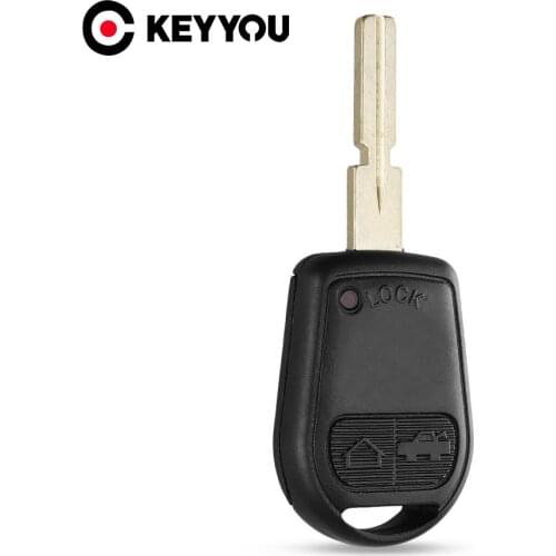 KEYYOU 3 Buttons Remote Key Shell Case Fob Uncut Key Fob Case For BMW E31 E32 E34 E36 E38 E39 E46 Z3 Fob Uncut key case