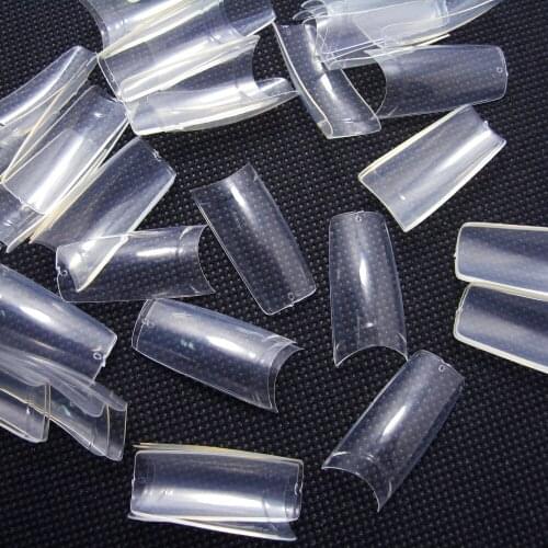 Fast ship 500/pack DIY acrylic french nail tips transparent false nails shield sticker as manicure beauty nail art salon tool