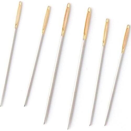 6Pcs Large Eye Needles Thick Knitter Wool Yarn Hand Sewing Darning Crafts