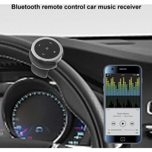 Car Wireless Blueteeth Media Button Mobile Phone Remote Control Music Playback Receiver To Start Siri For IOS/Android Phones