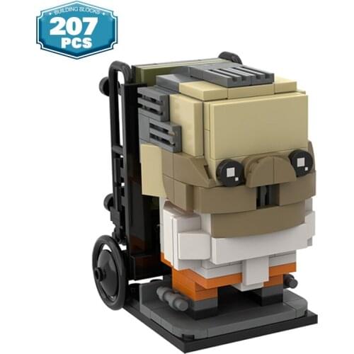 Moc Movie Figures Hannibal Lecter Brickheadz of Silence of The Lambs Model Building Blocks Bricks Collection Toys for Kids
