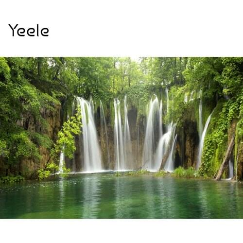 Yeele Spring Natural Scenery Waterfall Landscape Photography Backdrop Photographic Decoration Backgrounds For Photo Studio
