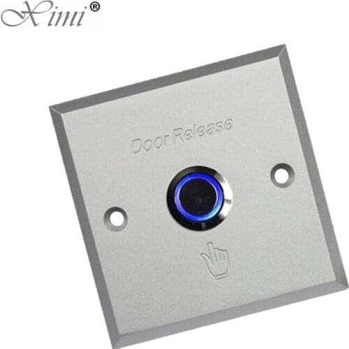 Free Shipping Access Control Exit Button Exit Switch Led Light Aluminium Alloy Door Release Button Access Control Push Button
