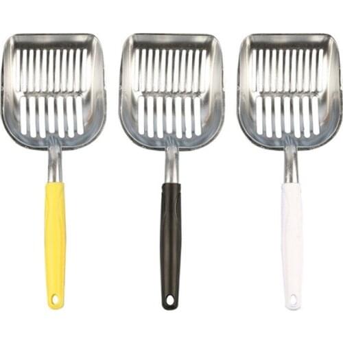 Cat Litter Shovel Pet Plus Thick Rubber Handle Aluminum Alloy Cat Shovel Cat Litter Scoop Pet Cleanning Tool